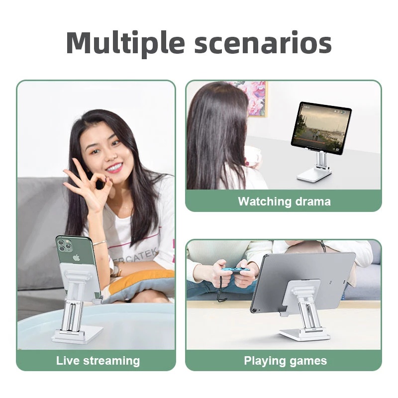 Giá Đỡ Điện Thoại Để Bàn Có Thể Gập Lại Cho IPhone IPad Tablet