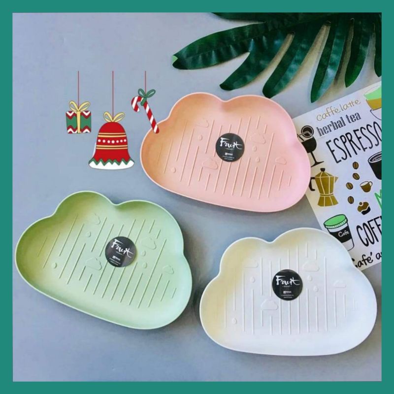 Khay đựng đồ ăn dặm cho bé, hình đám mây ngộn nghĩnh, chất liệu không chứa bpa an toàn , siêu bền,  giá rẻ tiết kiệm