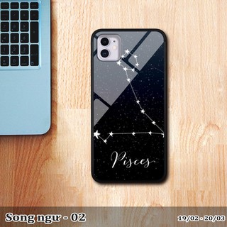Ốp lưng kính 3D iPhone 11 cung hoàng đạo