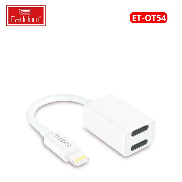 ✔️ Bảo Hành 99 Năm ✔️ Jack Chuyển Lightning Ra 2 Cổng Lightning  Earldom OT54 Chính hãng Earldom | EARLDOM STORE VN ✔️