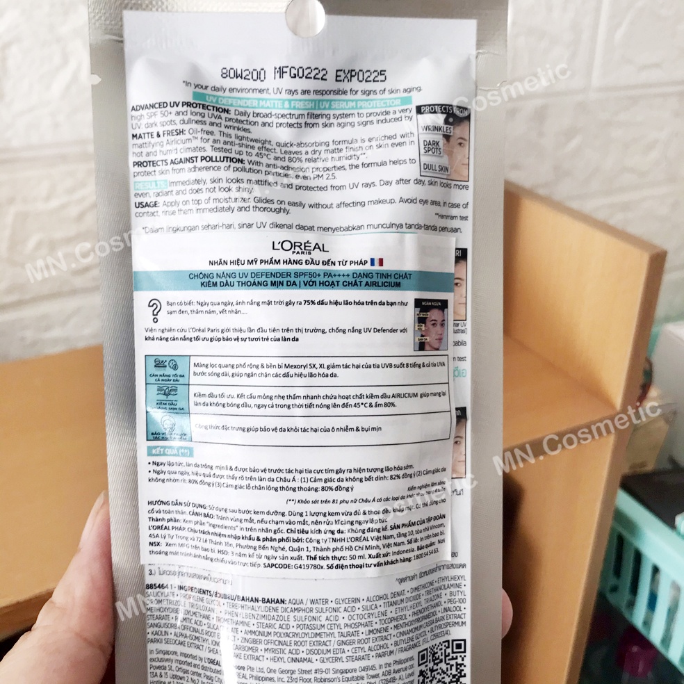 Kem chống nắng bảo vệ & dưỡng da Loreal  Paris UV Perfect SPF50+