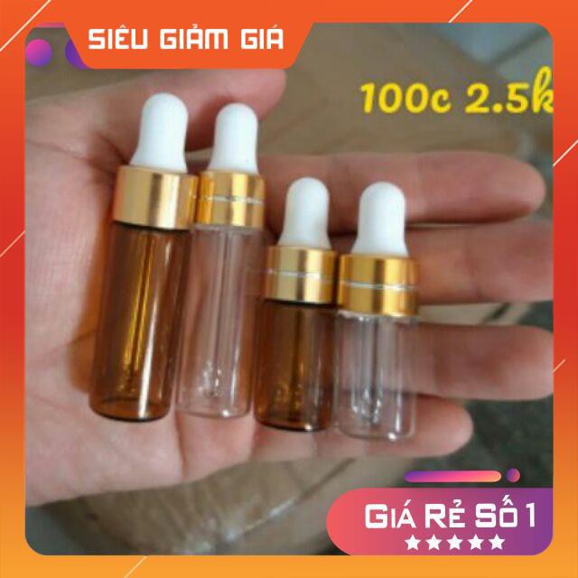 Lọ Chiết Serum ❤ RẺ VÔ ĐỊCH ❤ Lọ đựng tinh dầu 2ml,3ml,5ml , lọ chiết nước hoa , phụ kiện du lịch