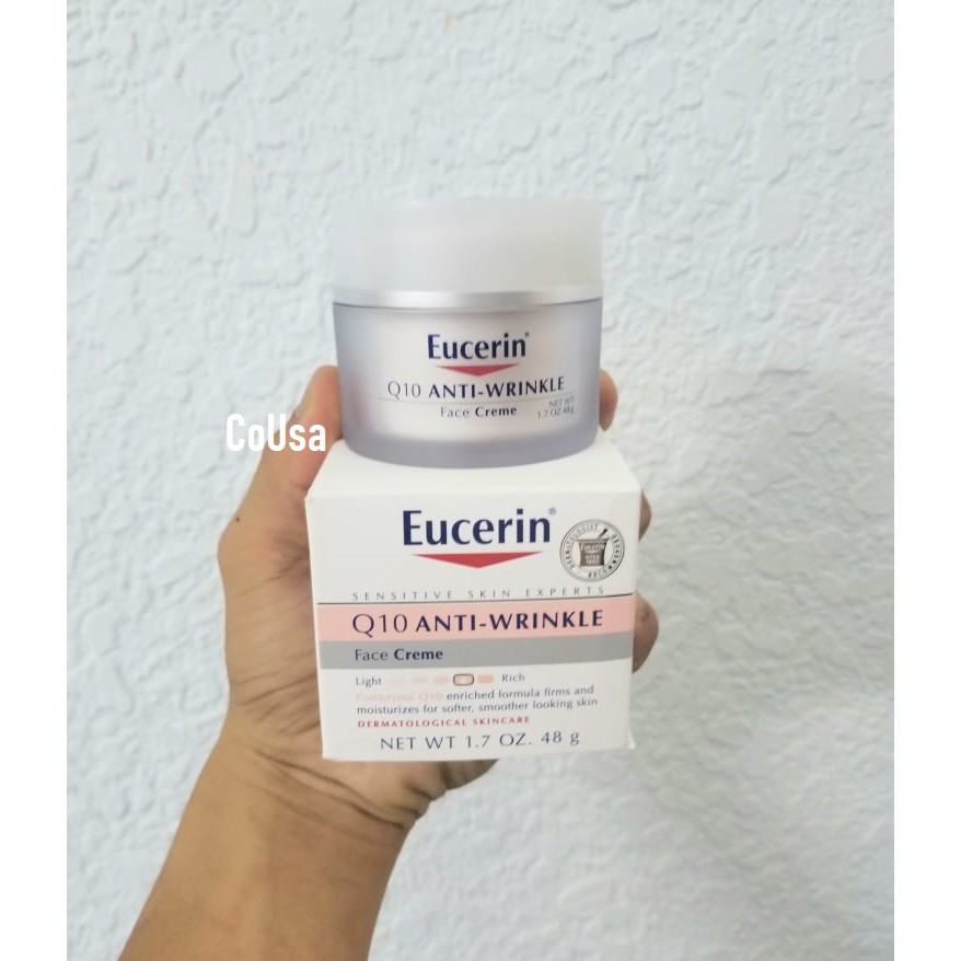 Kem xóa mờ nếp nhăn, ngừa lão hóa Eucerin Q10 Anti-Wrinkle Face Creme