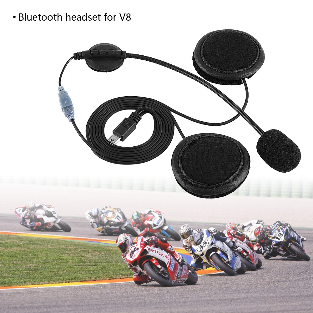 Tai Nghe Bluetooth V8 Tích Hợp Mic Cho Mũ Bảo Hiểm Xe Mô Tô