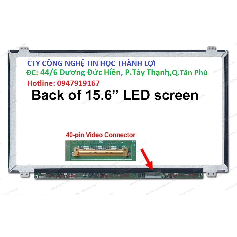 Màn hình 15.6 led mỏng 30 pin 40 pin dùng cho laptop dell, hp, acer, asus.... | BigBuy360 - bigbuy360.vn