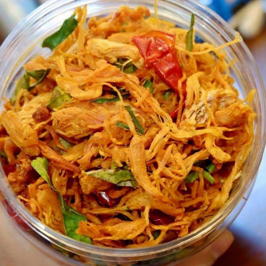 1Kg Khô Gà Lá Chanh(2 Hủ * 500gram) Loại Ngon thương hiệu RỒNG CON | BigBuy360 - bigbuy360.vn