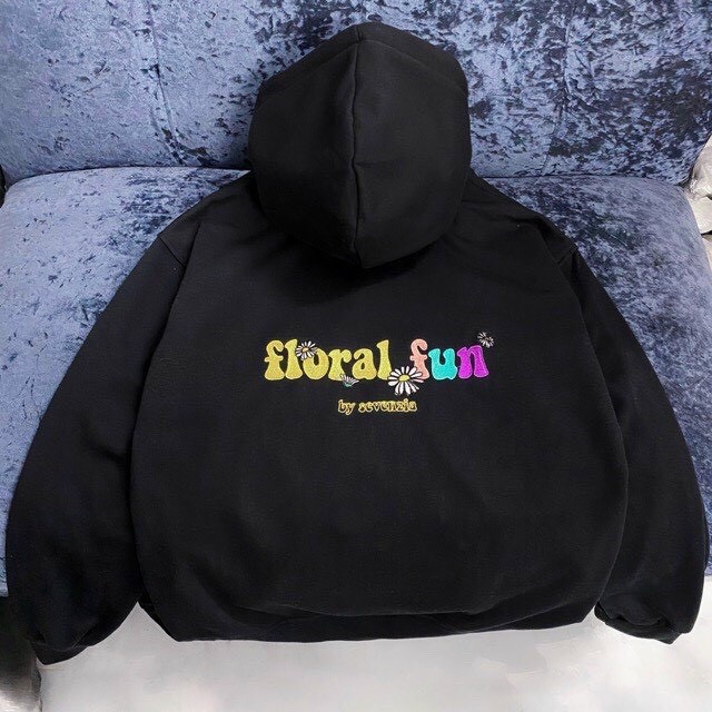 Áo khoác nỉ FLORAL FUN chất PE mềm mịn form chuẩn | BigBuy360 - bigbuy360.vn