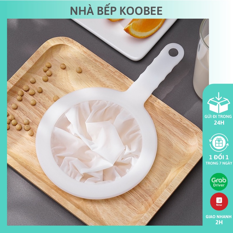Rây lọc sữa hạt cao cấp KooBee - Túi vải lọc sữa đậu nành, lọc bã hạt tiện dụng NB21