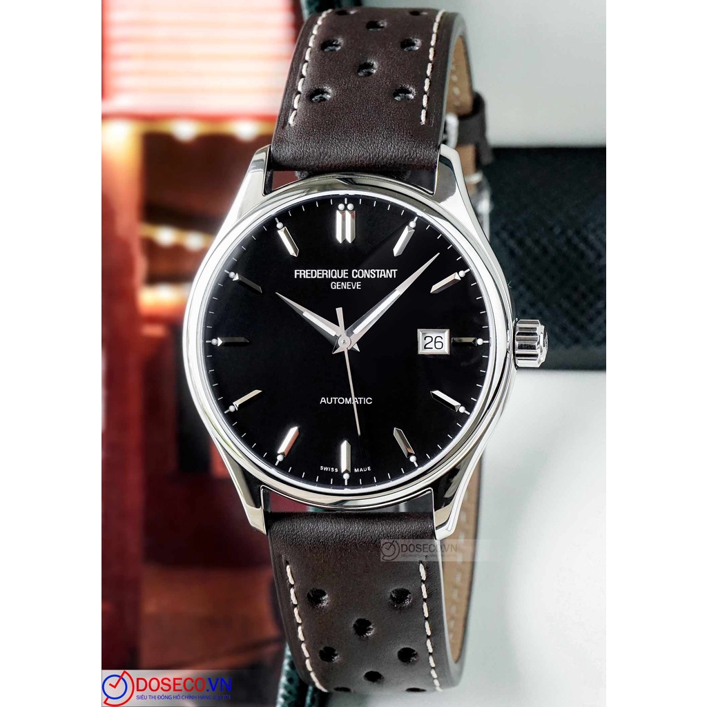 Đồng Hồ Nam Chính Hãng Cơ Automatic Frederique Constant FC-303B5B6-BF Kính Sapphire, Dây Da Cao Cấp Sang Trọng FC15