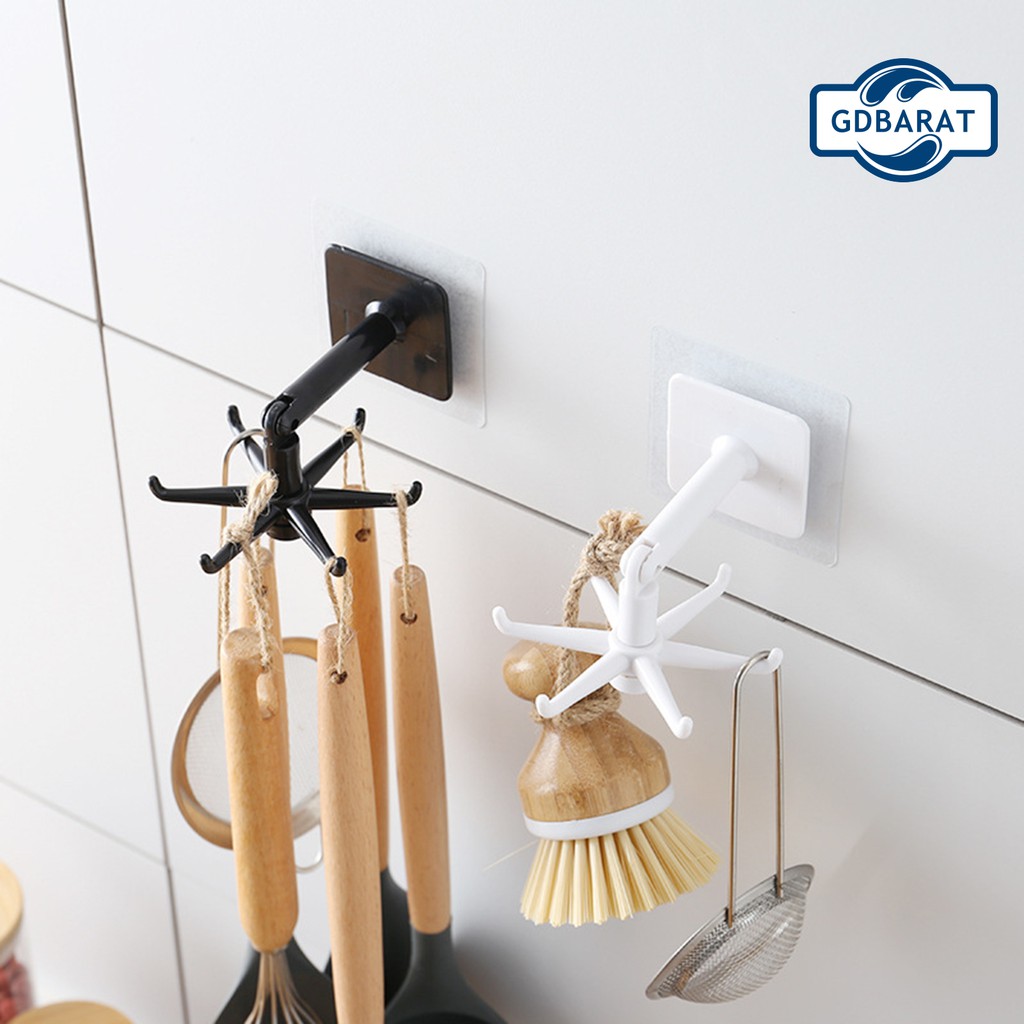Giá Treo Đồ Xoay 360 Độ Đa Năng Tiện Dụng Cho Phòng Tắm / Nhà Bếp
