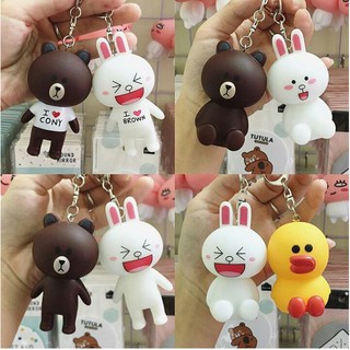 Móc khóa gấu, thỏ, vịt