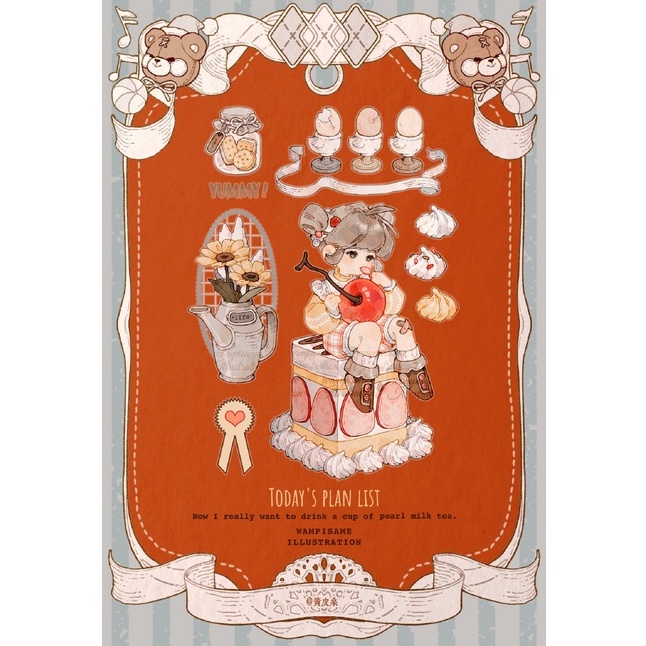Đoạn chiết hình dán washi tape kỳ nghỉ vui vẻ