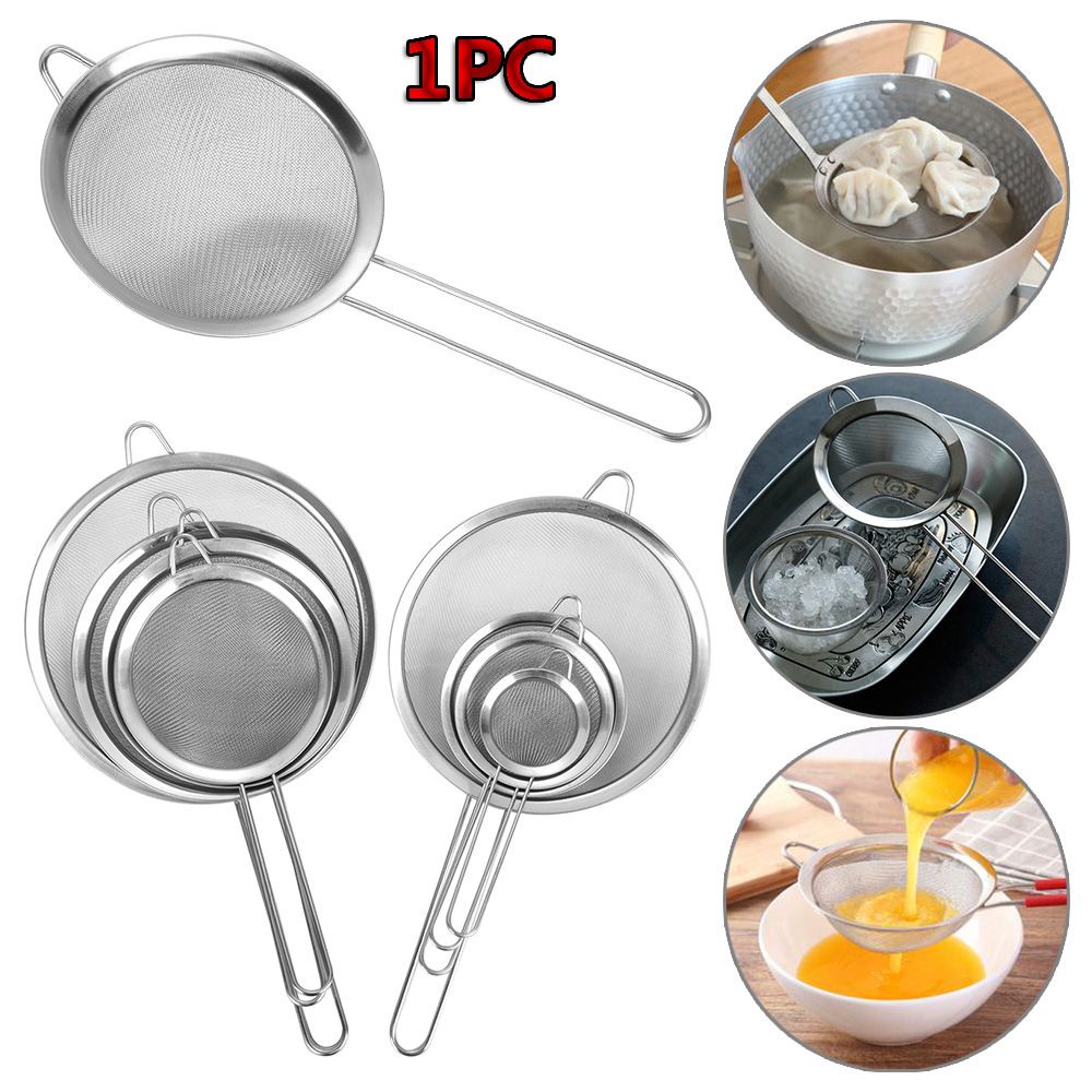 Rây lọc trà bằng thép không gỉ đường kính 7 / 8 / 10 / 12 / 14 / 16 / 18 / 20 / 22cm