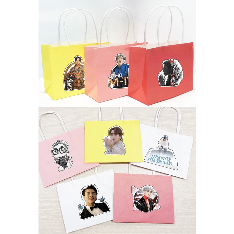 Túi giấy bangtan TGI1 blackpink twice wanna one exo J97 jack sơn tùng mtpchấm bi Thần tượng idol kpop 14x18cm