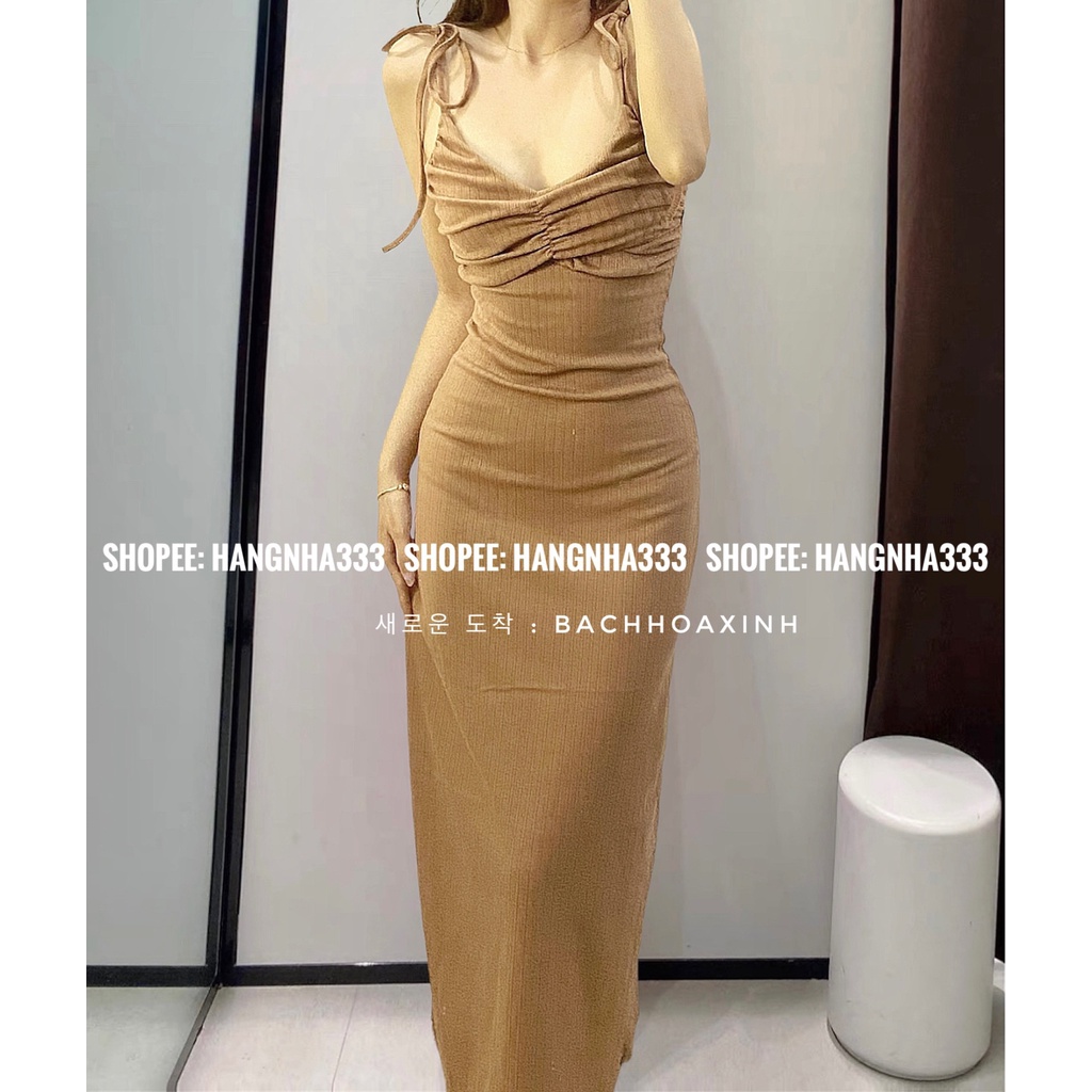 NEW || Váy body chít ngực cột dây form dài siêu xinh mùa hè nhiều màu Ulzzang