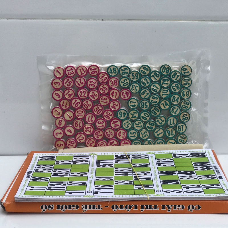 Bộ Đồ Chơi Cờ Lô Tô Bingo Lotto Việt  Cao Cấp
