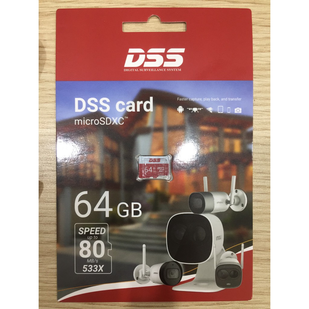 Thẻ Nhớ Micro SD 64GB Class 10 U1 chuyên dụng cho Camera, Máy quay DSS Dahua Chính hãng