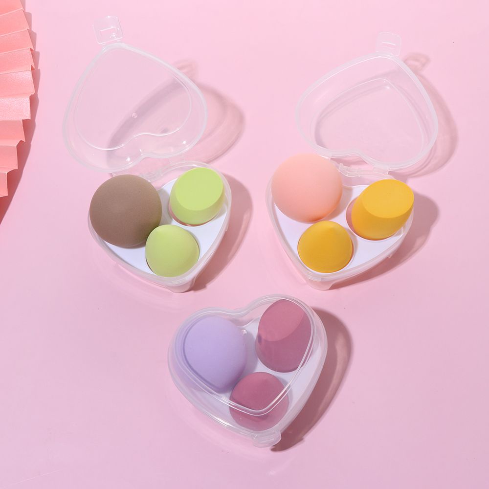 [Hàng mới về] Set 3 mút trang điểm hình quả đào