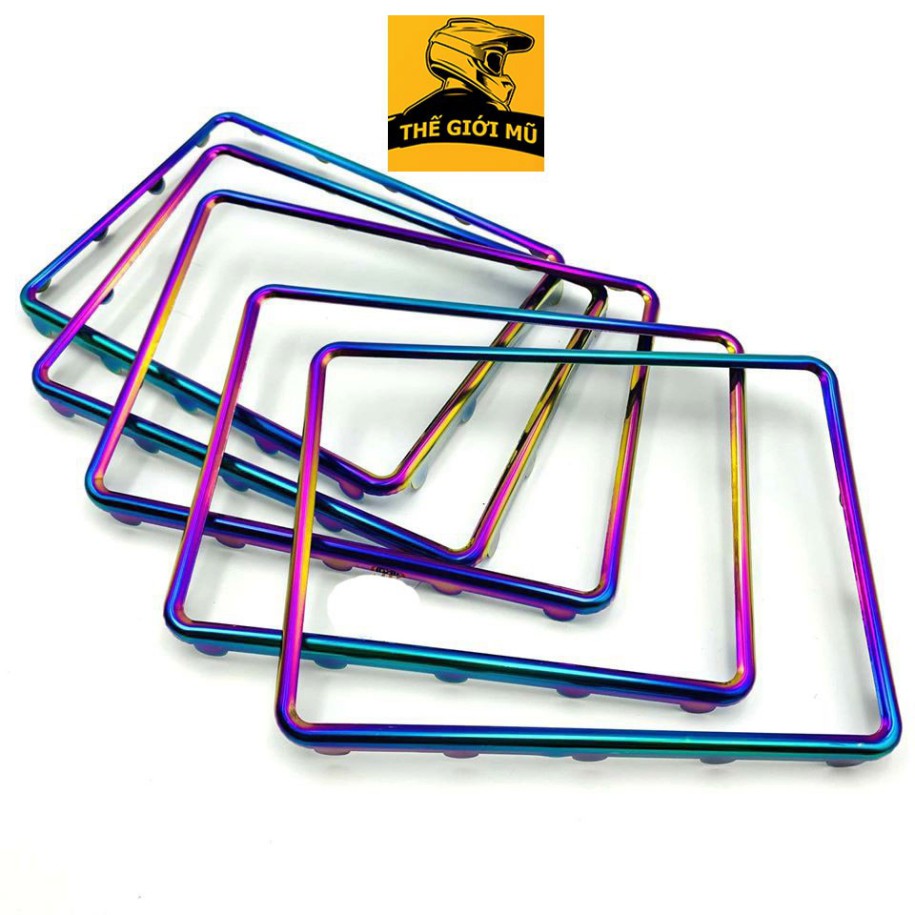 Khung biển số xe máy Titan 7 màu, trang trí xe máy cho mọi loại xe