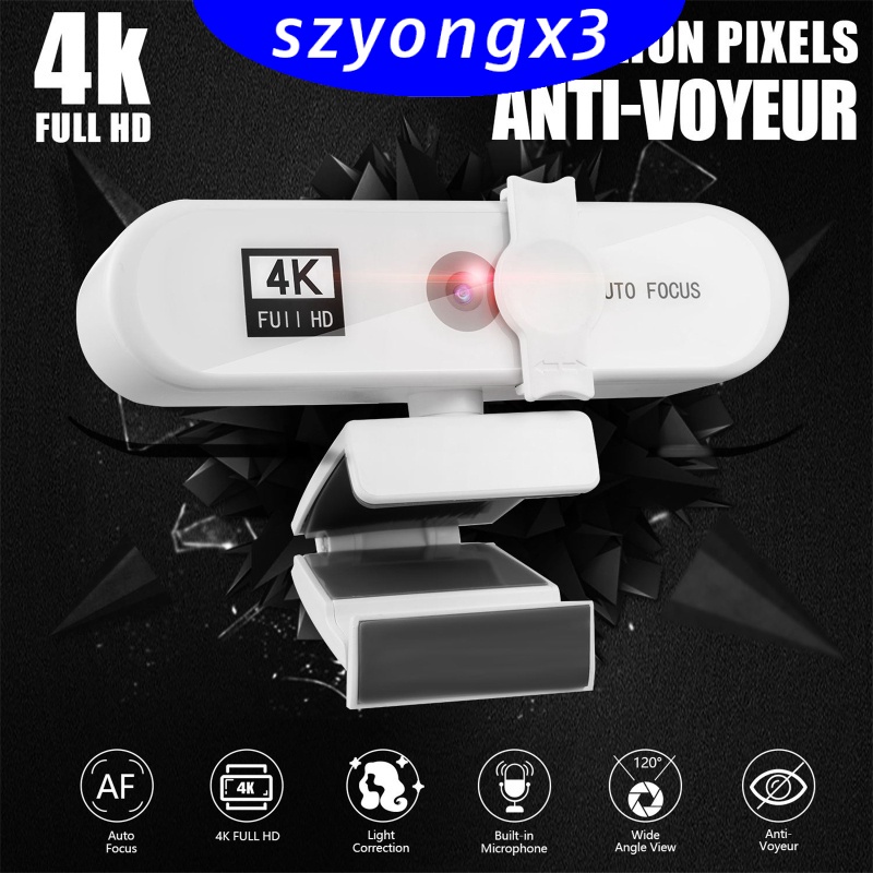 Webcam 1080p 2k 4k Full Hd Usb Tự Động Lấy Nét Với Vỏ Bọc Có Thể Xoay Và Gậy Ba Chân | BigBuy360 - bigbuy360.vn