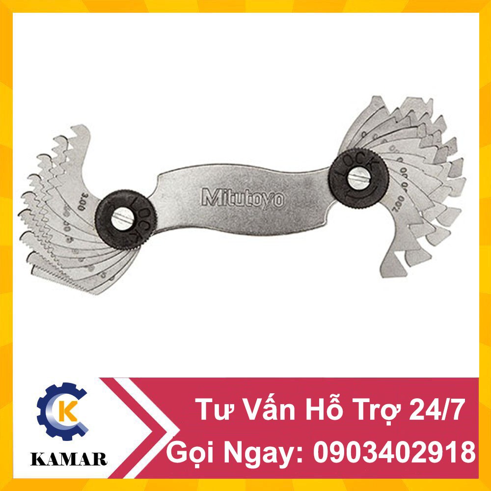 Bộ dưỡng đo ren 188-122 (0.4-7mm/21 lá) Mitutoyo