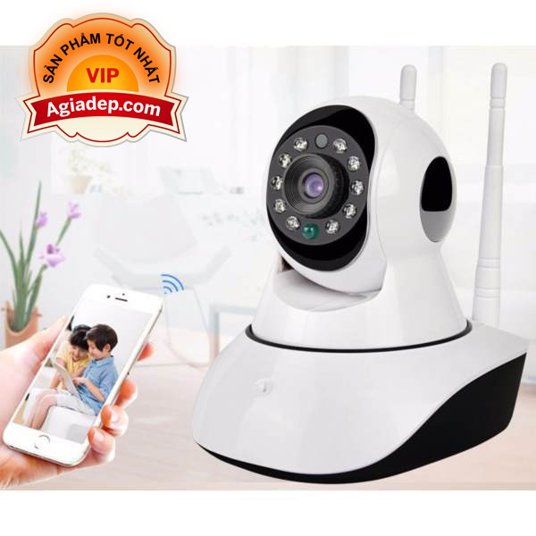 Camera an ninh camhi wifi 2 râu (Sóng khỏe Hình nét) Agiadep