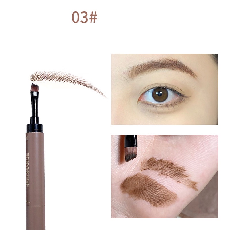 Phấn Trang Điểm Lông Mày HERORANGE Dạng Lột Kháng Nước Lâu Trôi