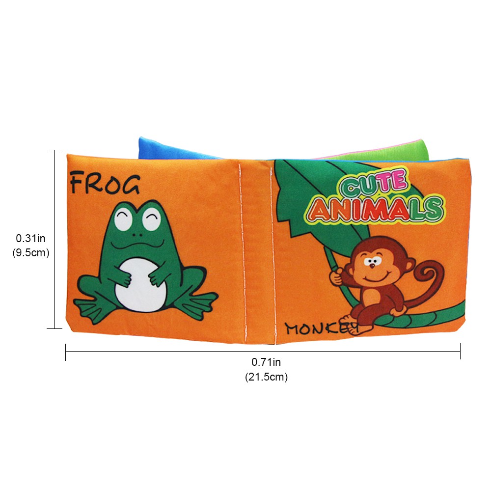 Coolplay Sách Vải Mềm 12 Phong Cách Phát Ra Âm Thanh Sống Động Cho Bé