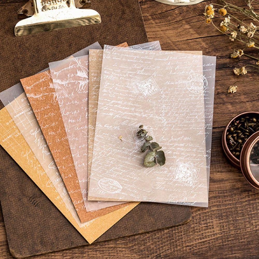 AUGUSTINA Giấy Note Thủ Công DIY Phong Cách Retro Đa Ứng Dụng