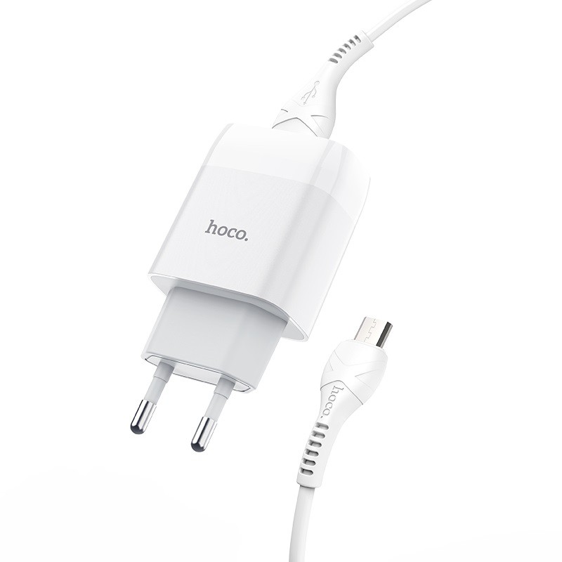 Sạc Điện Thoại Iphone & Ipad Hoco C73, Sạc Nhanh 12W, Tặng Kèm Cáp Sạc Lightning - Hàng Chính Hãng