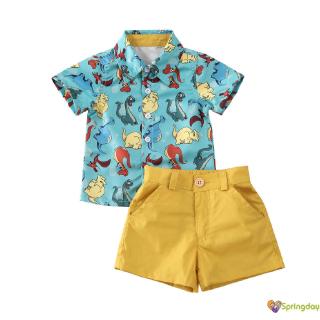 Set Áo Sơ Mi Polo + Quần Short Cho Bé Trai