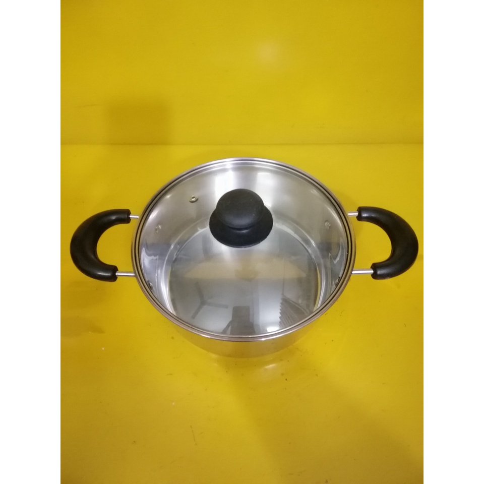 Nồi inox nội địa Nhật, size 21cm, cao 9cm (mã 550), Dùng được bếp từ