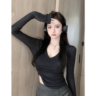ÁO THUN TAY DÀI CỔ TIM
