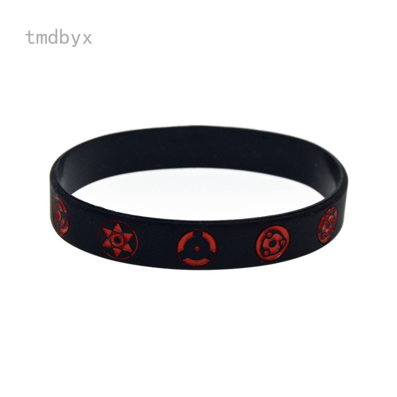 Tmdbyx Vòng Tay Silicon Cao Su Mặt Hình Nhân Vật Anime NARUTO