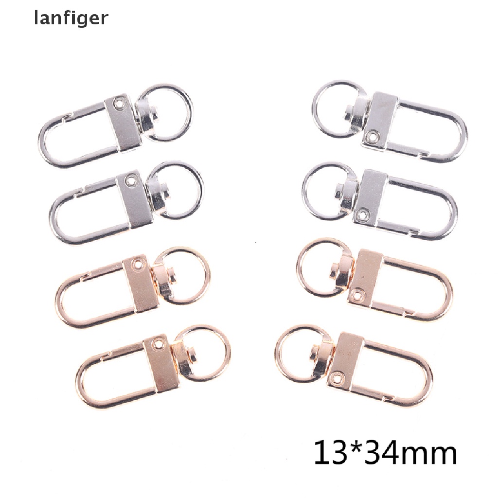 Set 10 Móc Khóa Tôm Hùm 13 * 34mm Tự Làm Trang Sức Tiện Lợi