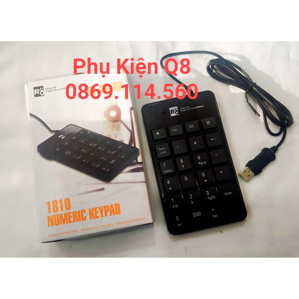 Bàn phím SỐ R8-1810 dành cho laptop