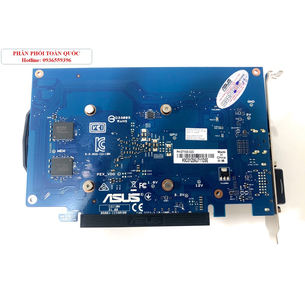 card màn hình vga gtx 2gb asus 1030 - BH 36 tháng - bao test - lỗi đổi mới (HÀNG CHÍNH HÃNG)