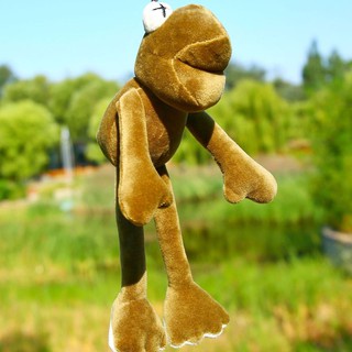 Móc Khóa Gấu Nhồi Bông Con Ếch Xanh Treo Balo, Túi Xách, Điện Thoại 11cm