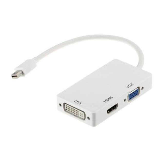 Dây Cáp Chuyển Đổi 3 Trong 1 Từ Cổng Display Port Sang Hdmi-Vga-Dvi / Cabel Mini Dp Sang Thunderbolt