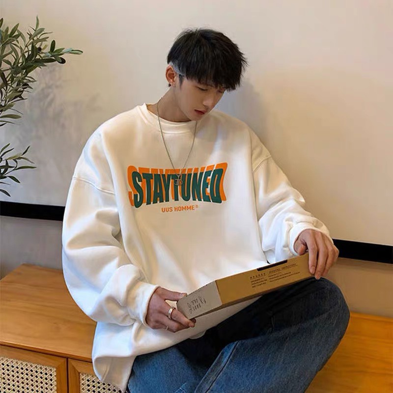 Áo sweater nỉ cổ tròn nam nữ dài tay form rộng unisex chất dày dặn hàng đẹp