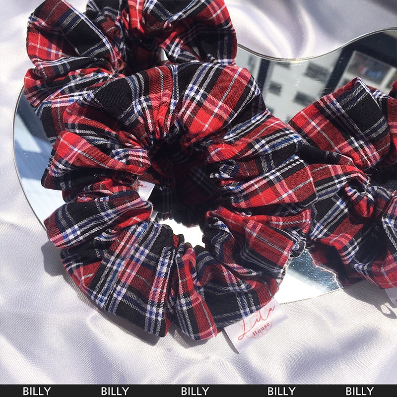 BILLY - Dây chun buộc tóc vải thô Scrunchies Handmade