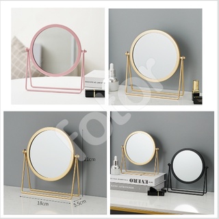 [FREESHIP] GƯƠNG TRANG ĐIỂM ĐỂ BÀN XOAY 360 ĐỘ ĐẾ KIM LOẠI (10191)