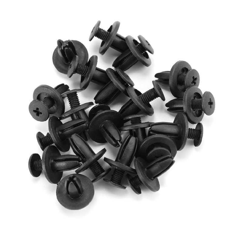 New 100pcs Bumper Clips Plastic Rivets Fit For Toyota Corolla Honda Civic Nissan