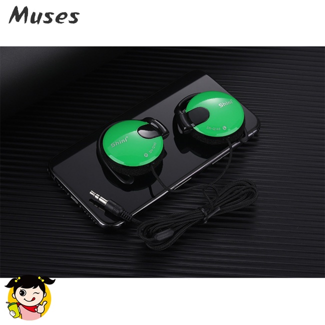 Tai Nghe Dạng Móc Tai Có Dây Điều Khiển Mic Dành Cho Video MP3 / Máy Tính Thể Thao