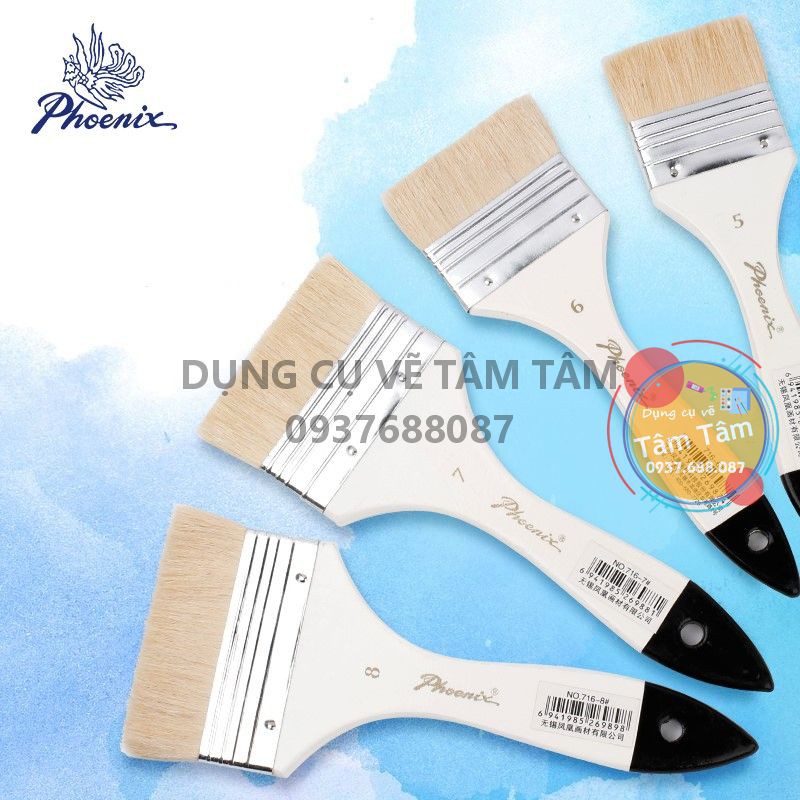[ TÂM TÂM ]-Cọ bản, Cọ ngang, Cọ phoenix mã 716-