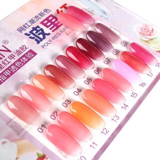 Gel thạch đỏ mới màu đẹp