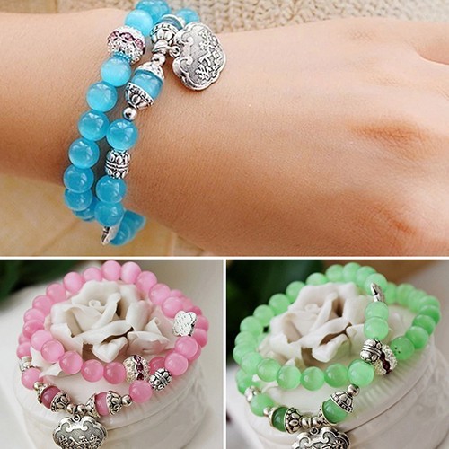 Vòng tay nhiều sợi phong cách Vintage cho nữ