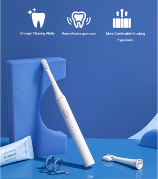 Sonic electric toothbrush T100 electric toothbrush Children's toothbrush Waterproof soft brush head Couple electric toothbrush Super battery life Lightweight and portable Xiaomi Electric Toothbrush