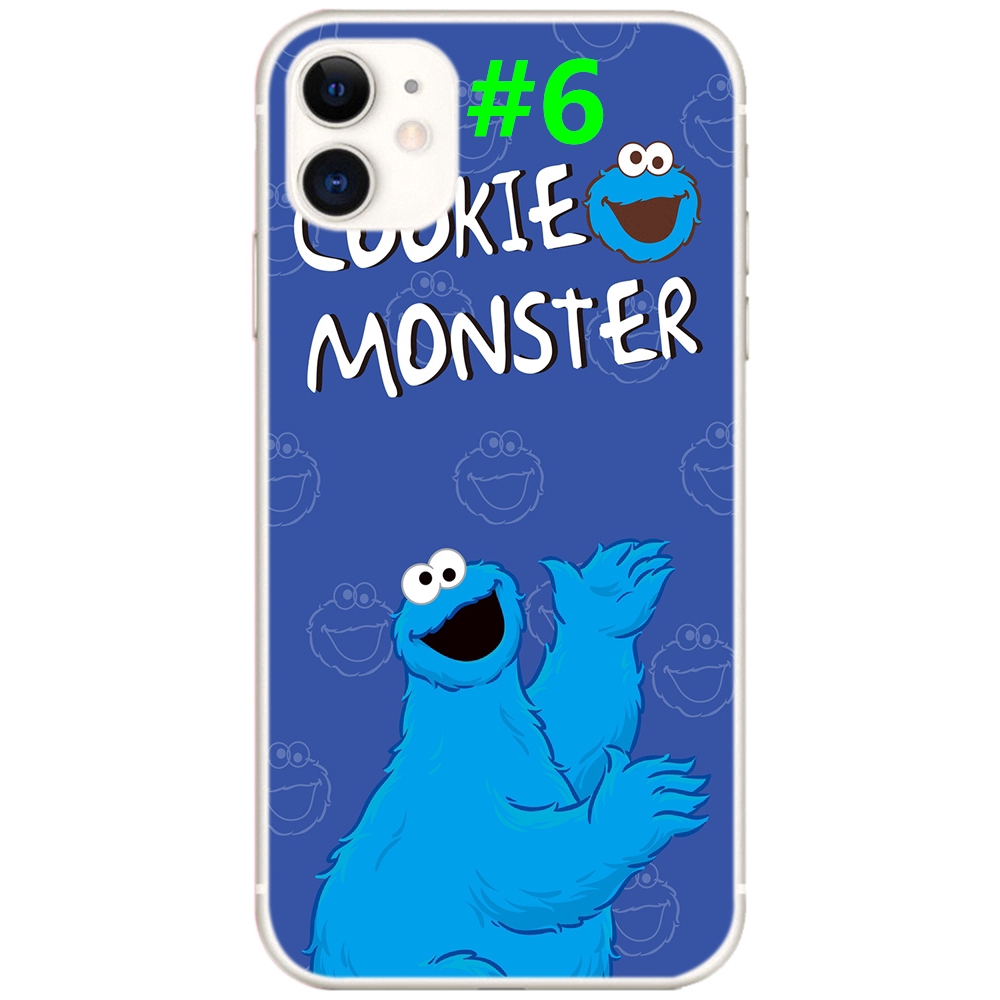 Ốp Lưng Silicone Mềm Chống Sốc In Hình Hoạt Hình Sesame Street Cho Iphone 12 Pro Max 5g / I12 Mini / Se 2020 / Iphone 4 4s 4g