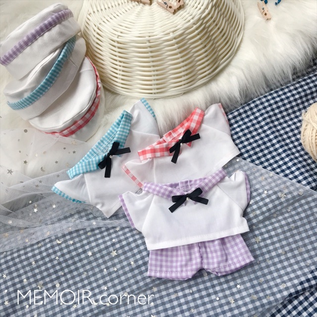 Outfit Doll 15cm &amp; 20cm - Gingham